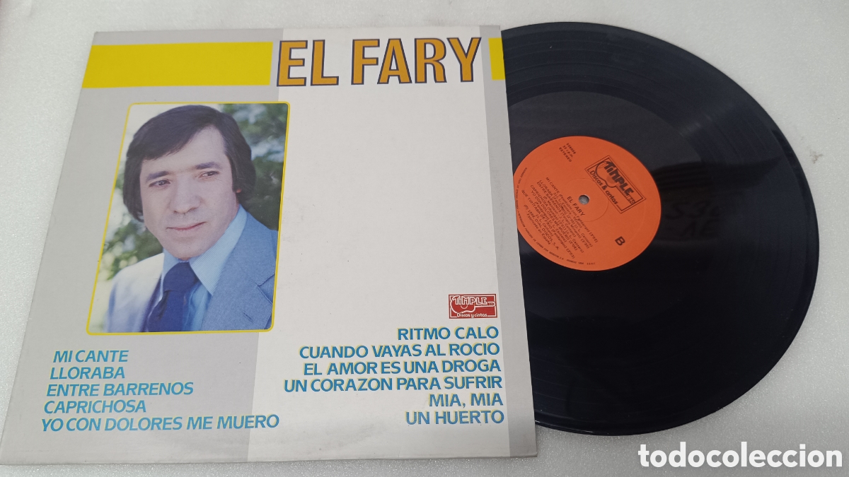 Discos de vinilo: EL FARY - MI CANTE, LLORABA, ENTRE BARRENOS, CAPRICHOSA.../ LP TIMPLE 1988 / BUEN ESTADO RF-9530