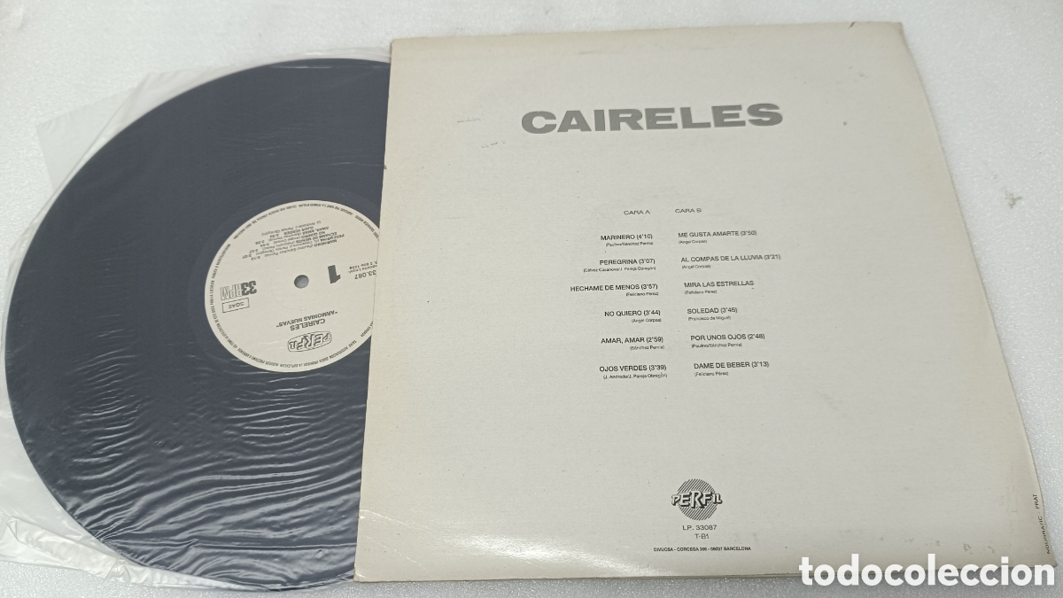 Discos de vinilo: LOS CAIRELES LP DISCO BUEN ESTADO - Foto 2