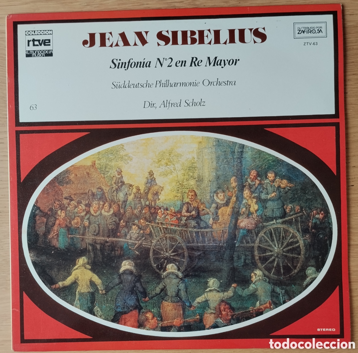 Discos de vinilo: JEAN SIBELIUS: &rdquo;SINFON&Iacute;A N&ordm; 2&rdquo; LP VINILO 1978