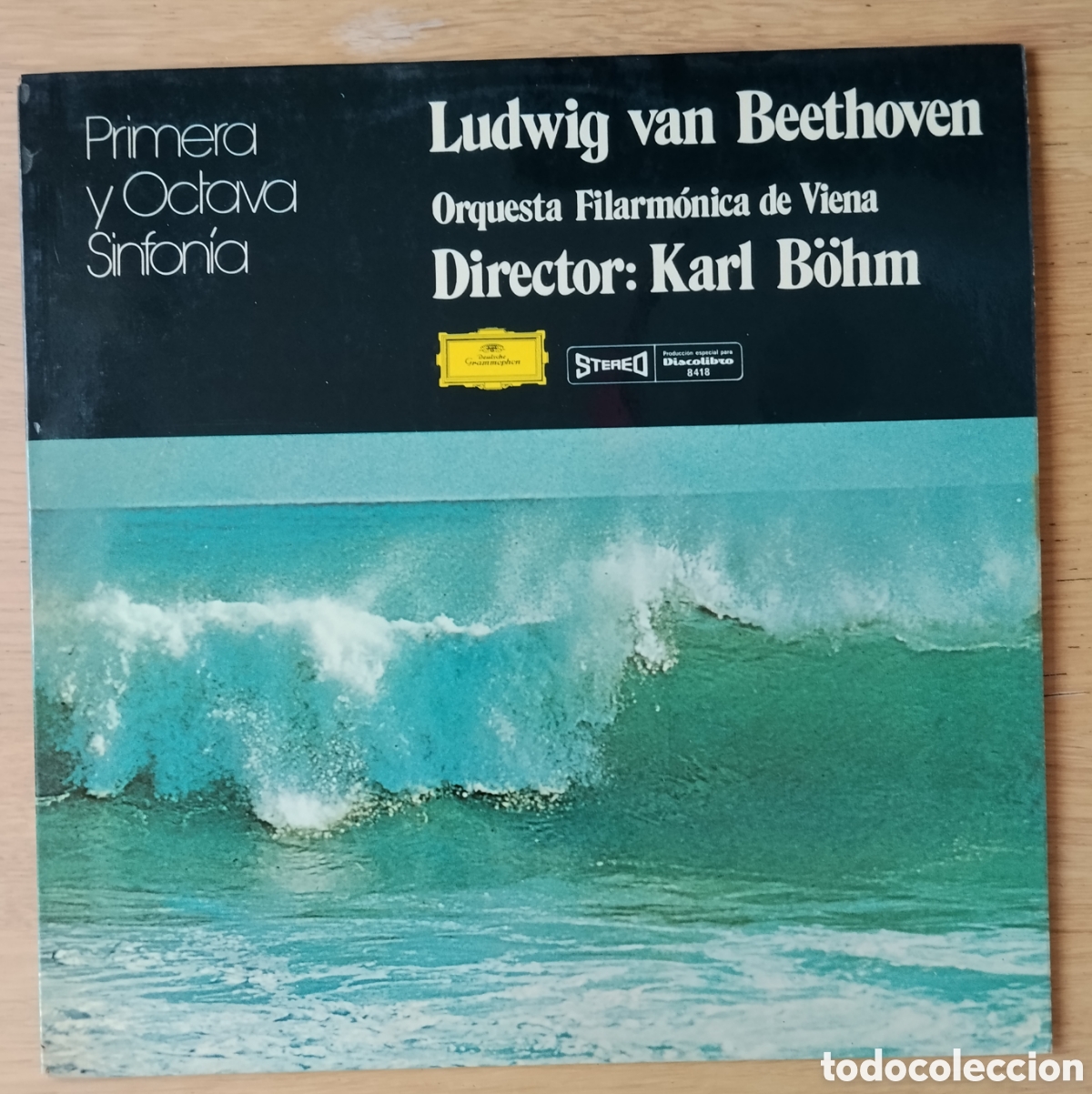 Discos de vinilo: LUDWIG VAN BEETHOVEN: &rdquo;PRIMERA Y OCTAVA SINFON&Iacute;A&rdquo; LP VINILO 1975 - KARL B&Ouml;HM