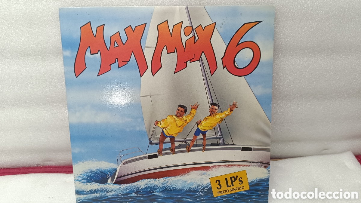 Discos de vinil: MAX MIX 6 (LP) TONY PERET Y JOSE M&ordf; CASTELLS A&Ntilde;O &ndash; 1987 &ndash; TRIPLE DISCO PORTADA ABIERTA 3 DISCOS