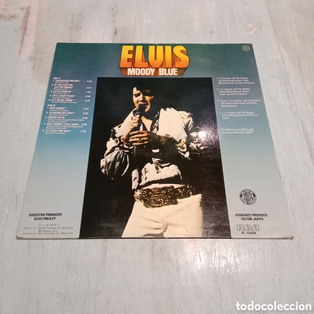 Discos de vinilo: ELVIS PRESLEY - MOODY BLUE - LP - Foto 2