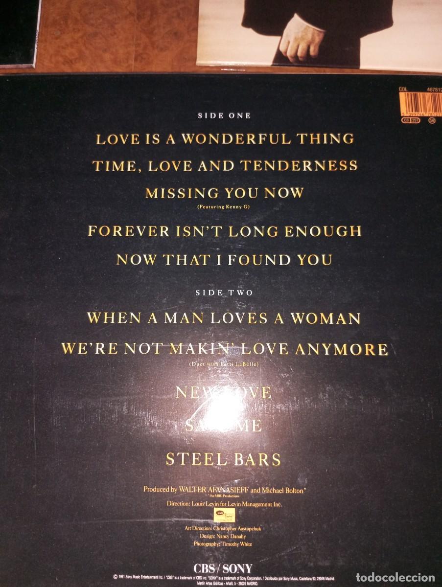 Discos de vinilo: MICHAEL BOLTON, TRES LPS DE VINILO - Foto 5