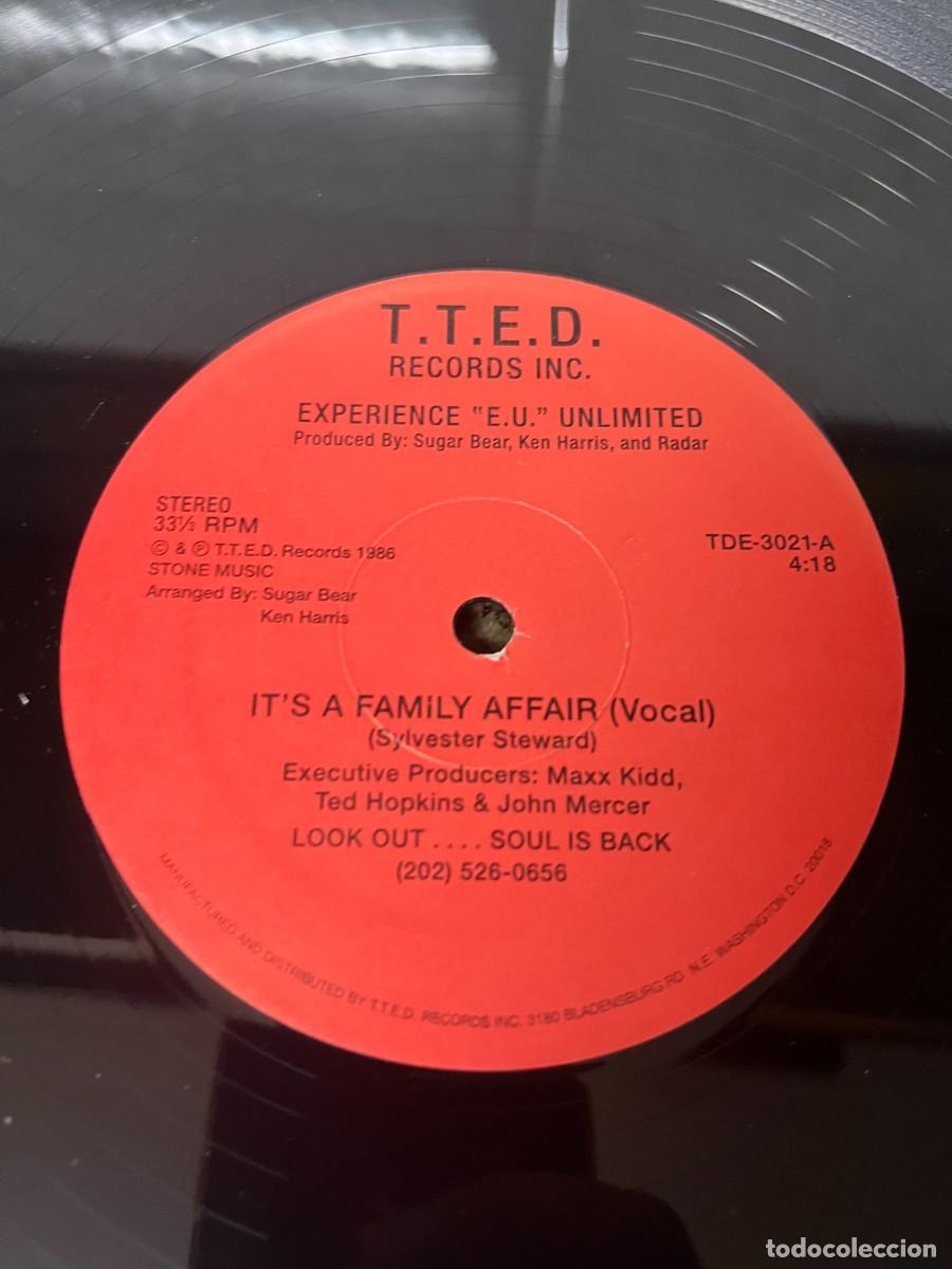 Discos de vinilo: Experience &rdquo;E.U.&rdquo; Unlimited Its A Family Affair - Foto 3