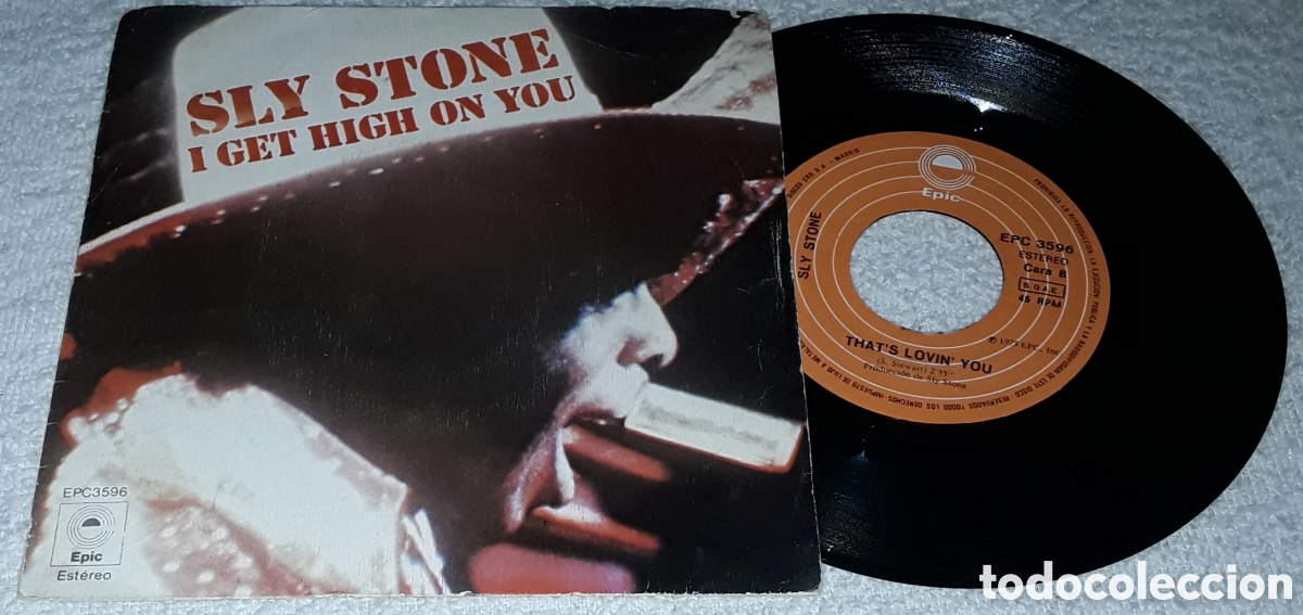 Discos de vinilo: SG - SLY STONE - I GET HIGH ON YOU / THAT'S LOVIN' YOU