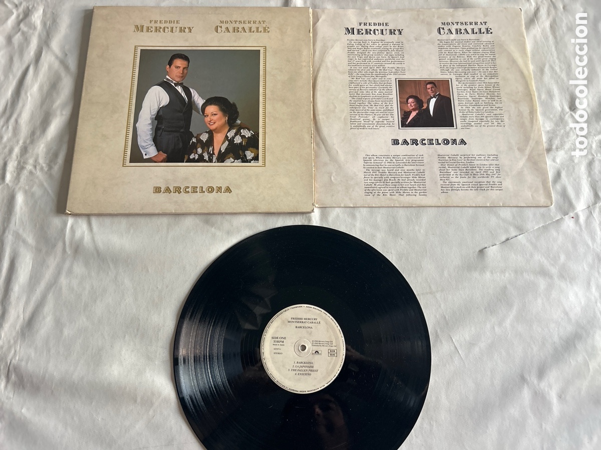 Discos de vinilo: Disco de vinilo LP Freddie Mercury/Montserrat Caball&eacute;
