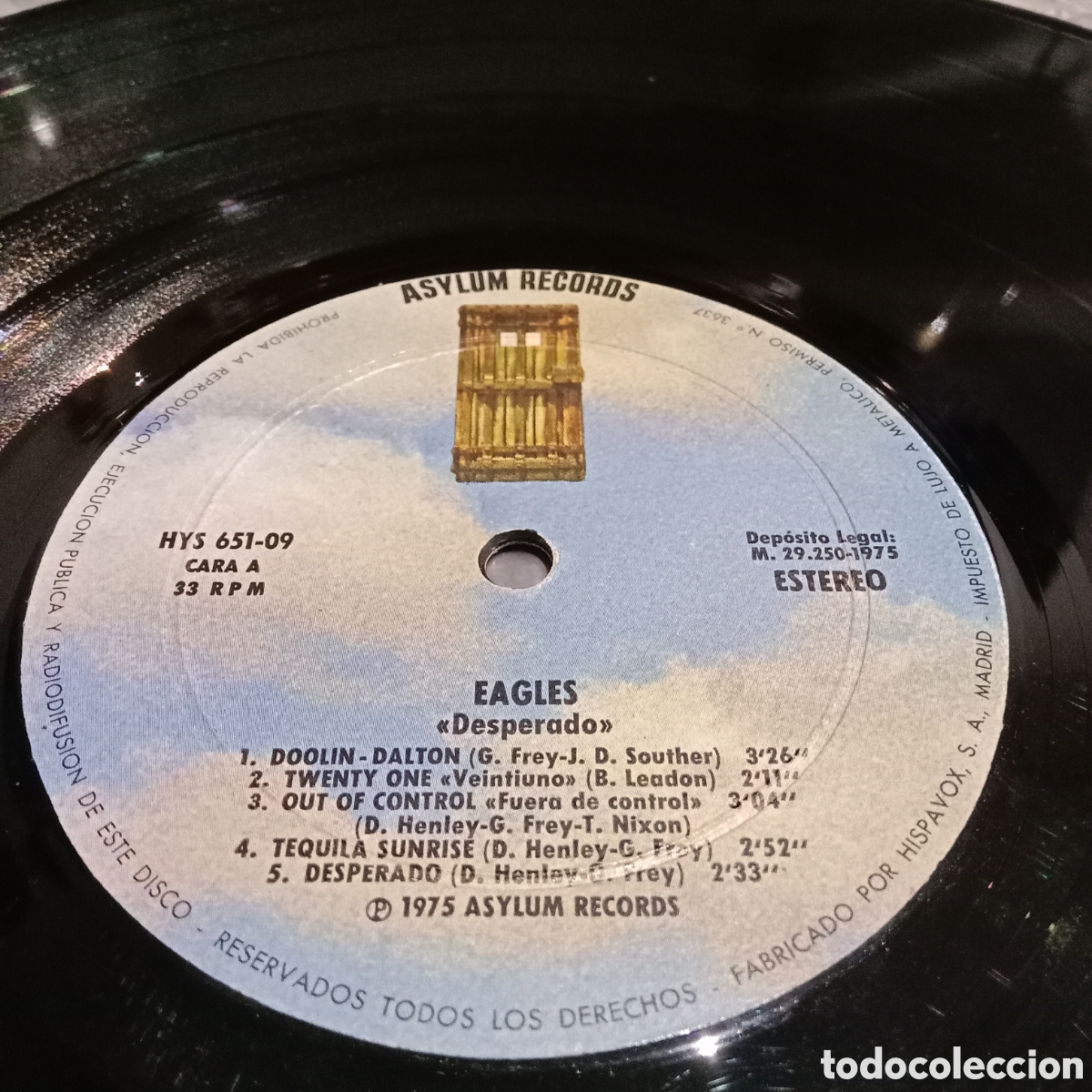 Discos de vinilo: EAGLES - DESPERADO - LP - Foto 4