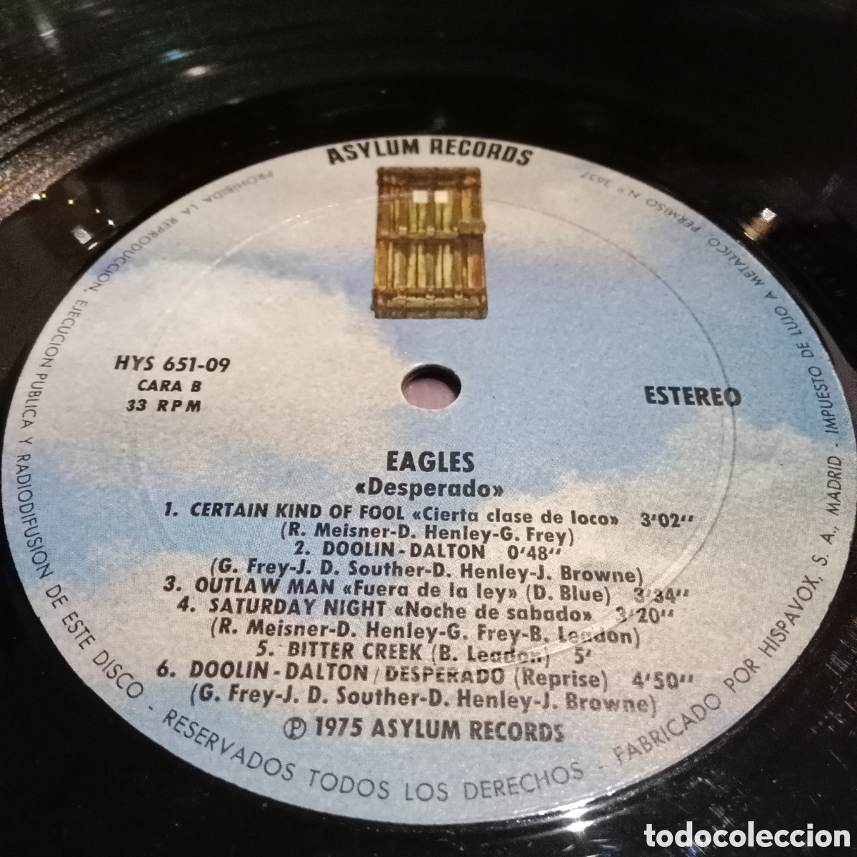 Discos de vinilo: EAGLES - DESPERADO - LP - Foto 5
