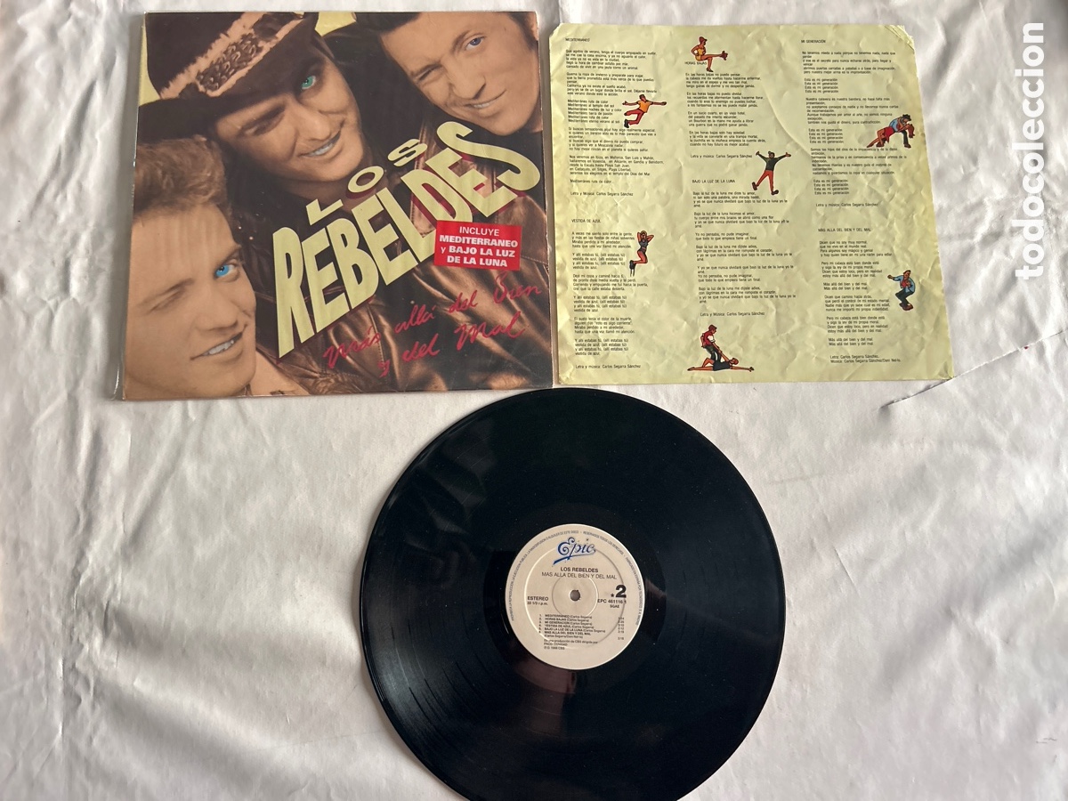 Discos de vinilo: Disco de vinilo LP Los rebeldes.M&aacute;s all&aacute; del bien o del mal