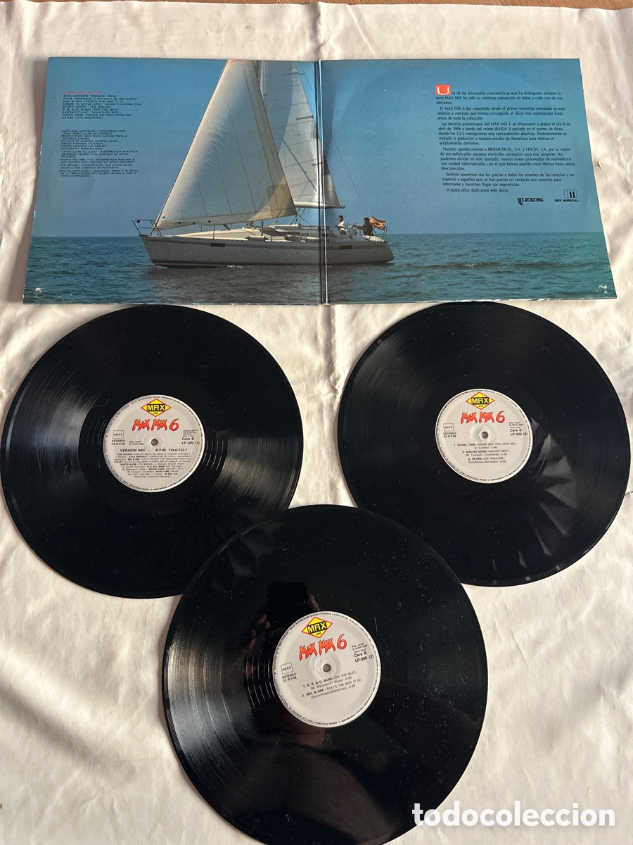 Discos de vinilo: Triple Disco de vinilo LP Max Mix 6 - Foto 3