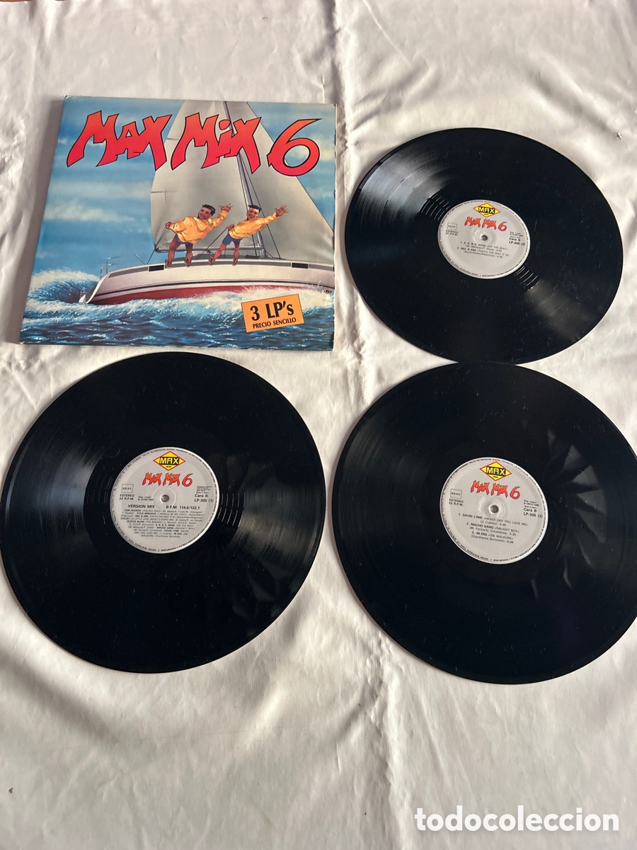 Discos de vinilo: Triple Disco de vinilo LP Max Mix 6 - Foto 1