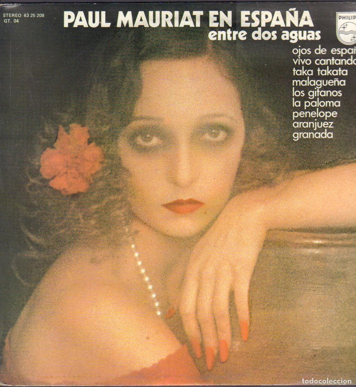 Discos de vinilo: PAUL MAURIAT (EN ESPA&Ntilde;A) - ENTRE DOS AGUAS / LOS GITANOS, LA PALOMA.../ LP PHILIPS 1988 RF-26914