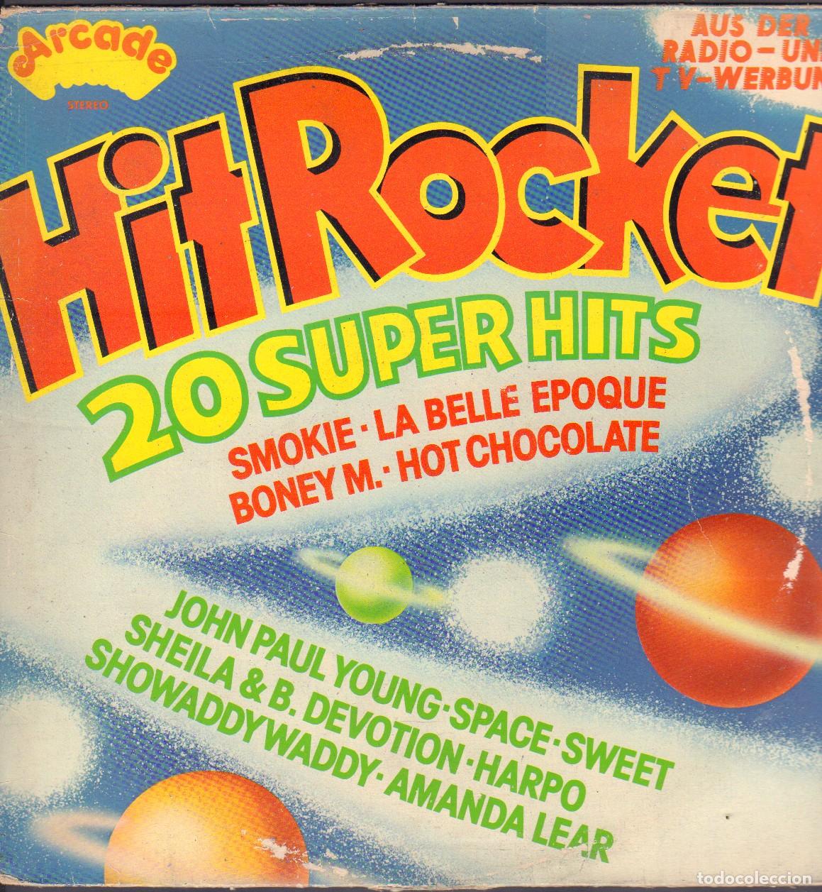Discos de vinilo: HIT ROCKET - 20 SUPER HITS / JOHN PAUL YOUNG, SPACE, AMANDA LEAR.../ LP ARCADE RF-26918