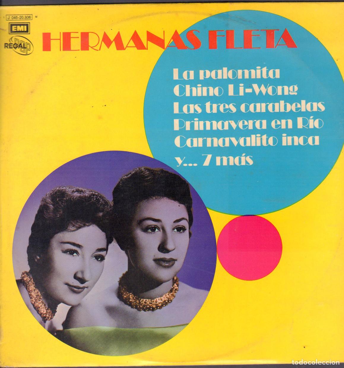 Discos de vinilo: HERMANAS FLETA - LA PALOMITA, LAS TRES CARABELAS, CARNAVALITO INCA.../ LP EMI 1972 RF-26923