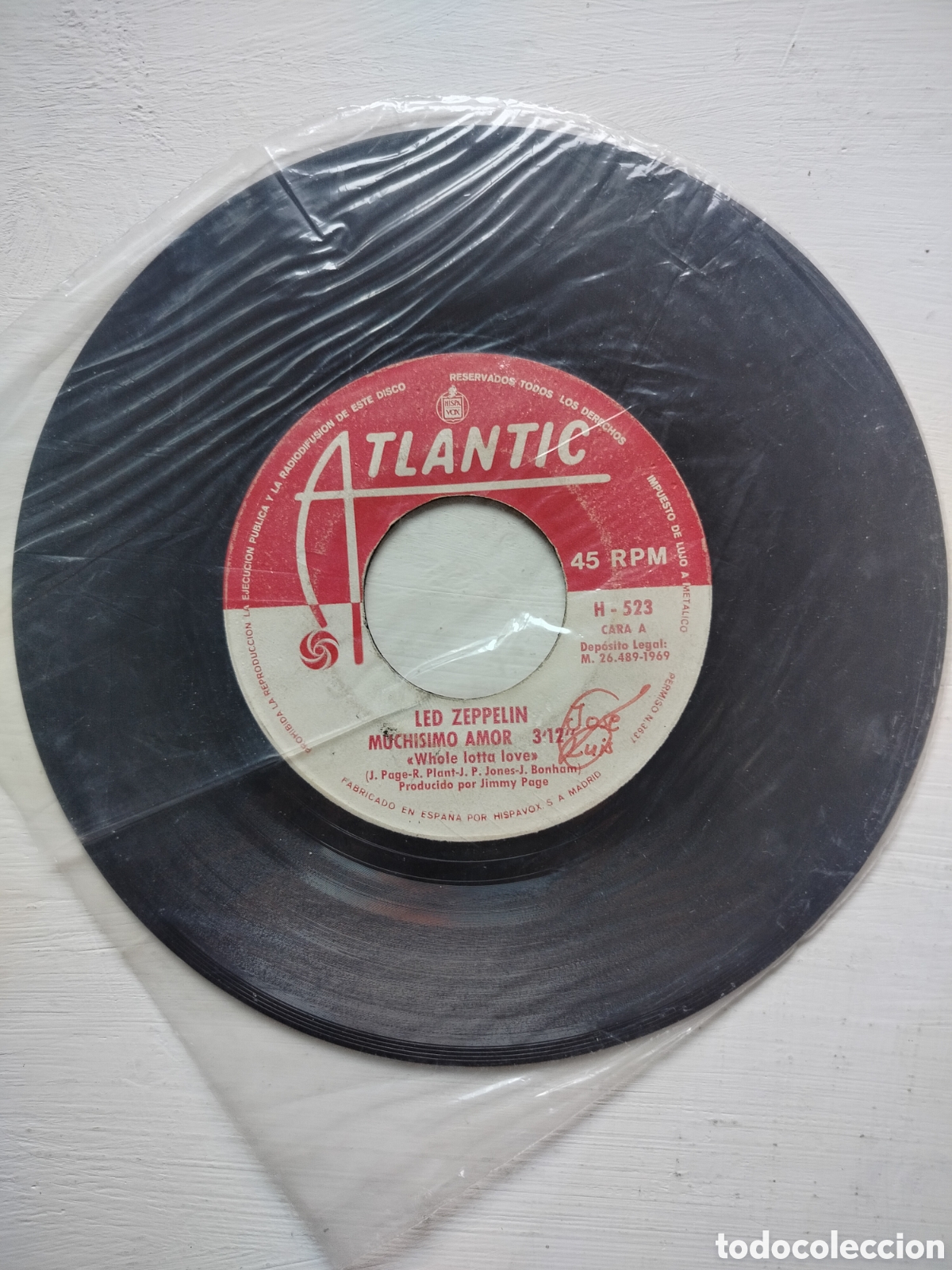 Discos de vinilo: Led Zeppelin Single 1969 - Foto 4