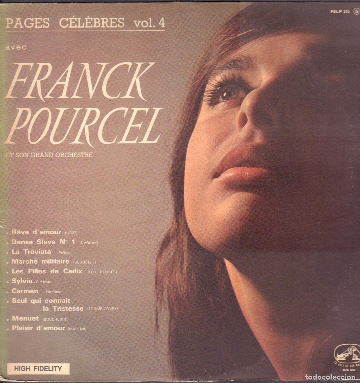 Discos de vinilo: FRANCK POURCEL (ET SON GRAND ORCHESTRE) - PAGES CELEBRES VOL. 4 / LP LA VOZ DE SU AMO RF-26924