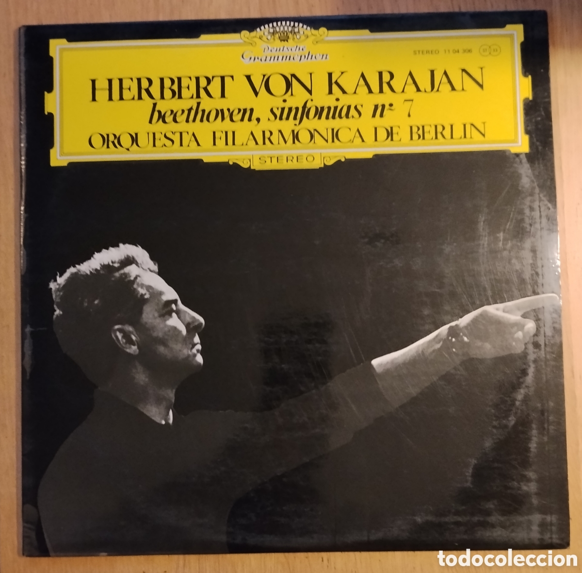 Discos de vinilo: LUDWIG VAN BEETHOVEN: &rdquo;SINFON&Iacute;A N&ordm; 7&rdquo; LP VINILO 1973 - VON KARAJAN