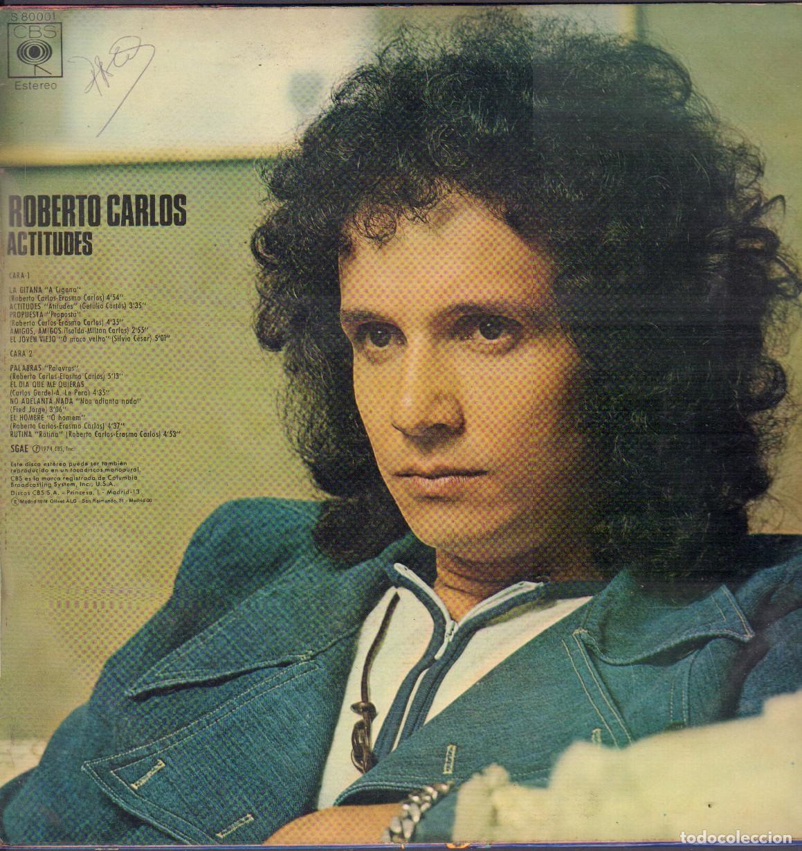 Discos de vinilo: ROBERTO CARLOS - ACTITUDES / LA GITANA, PROPUESTA, PALABRAS.../ LP CBS 1974 RF-26932