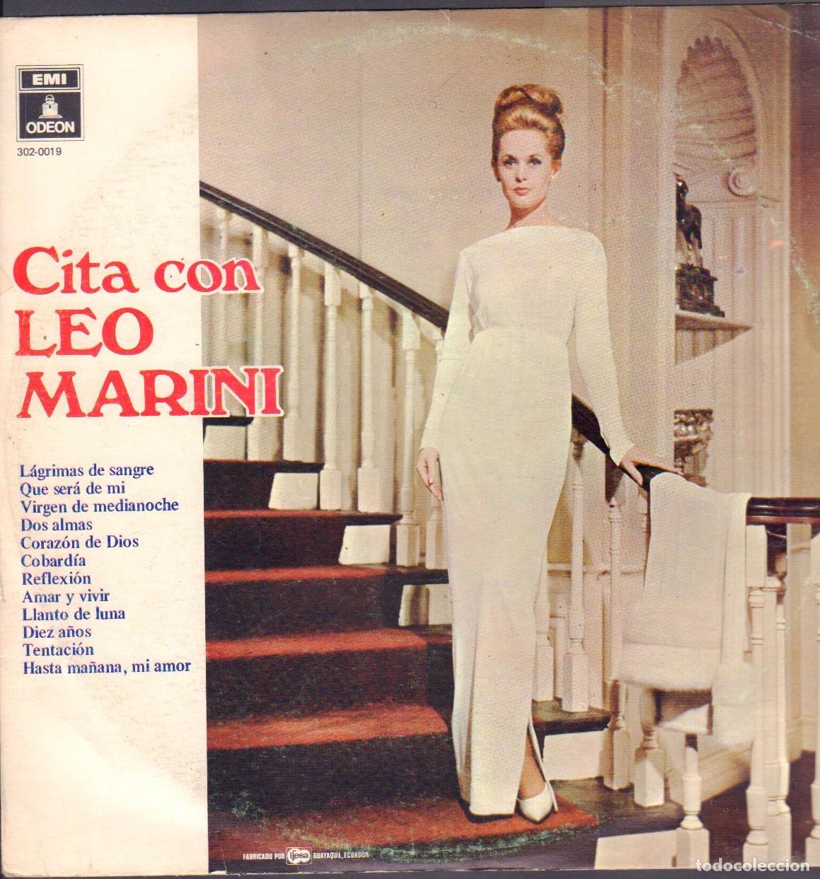 Discos de vinilo: CITA CON &rdquo;LEO MARINI&rdquo; - LAGRIMAS DE SANGRE, QUE SERA DE MI, COBARDIA.../ LP EMI 1965 RF-26935