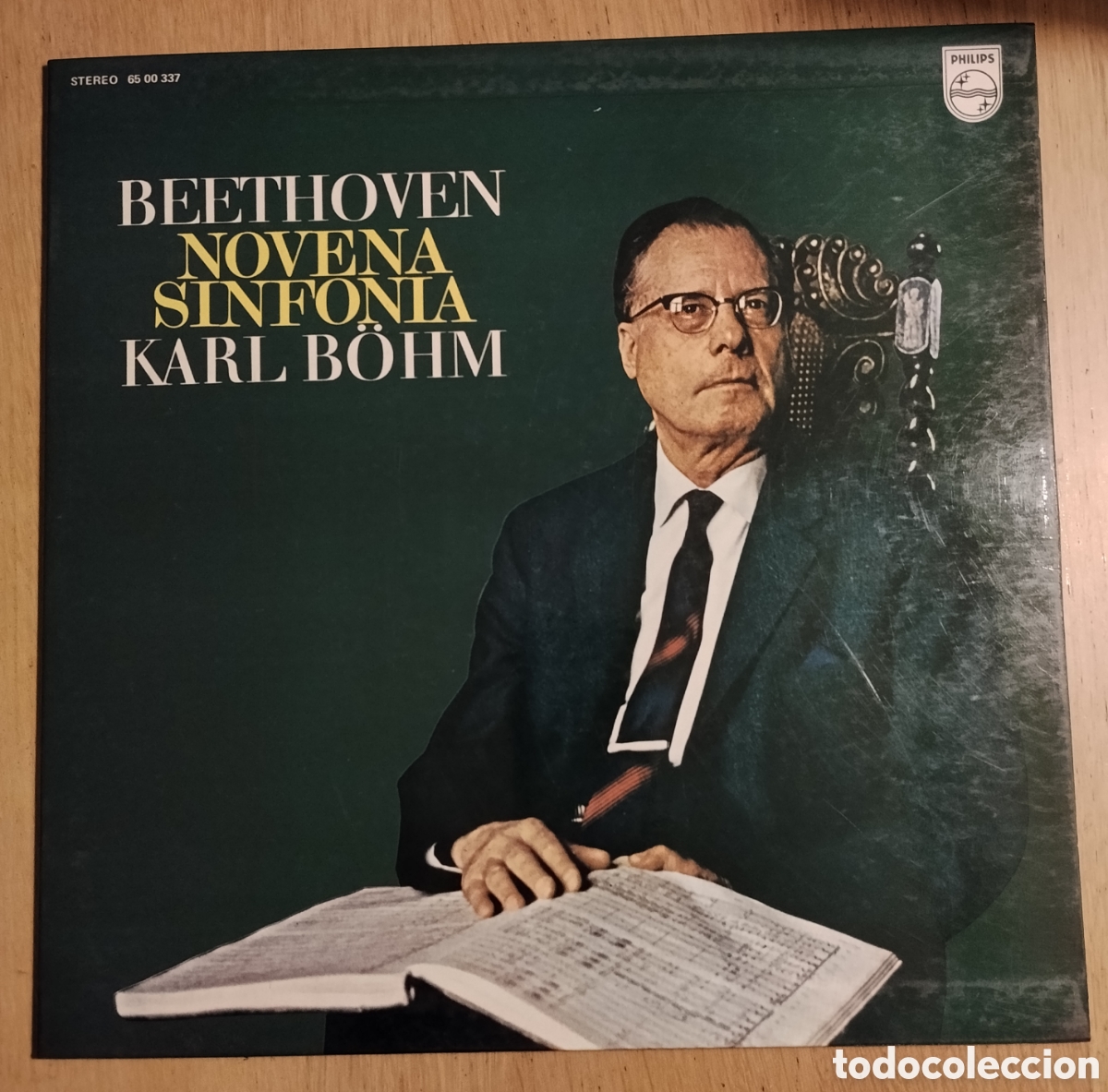 Discos de vinilo: LUDWIG VAN BEETHOVEN: &rdquo;NOVENA SINFON&Iacute;A&rdquo; LP VINILO 1971 - KARL B&Ouml;HM