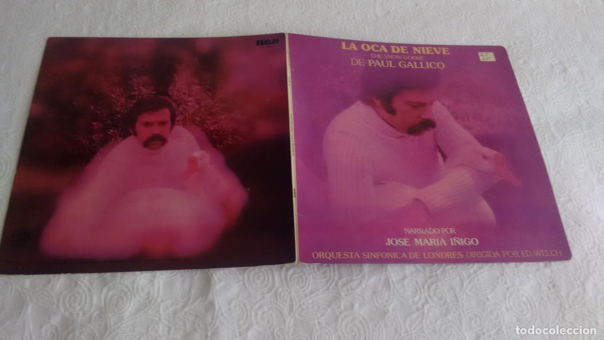 Discos de vinilo: L.P. ( vinilo) LA OCA DE NIEVE ( Paul Gallico) Narrado por Jos&eacute; Maria I&ntilde;igo.A&ntilde;os 70