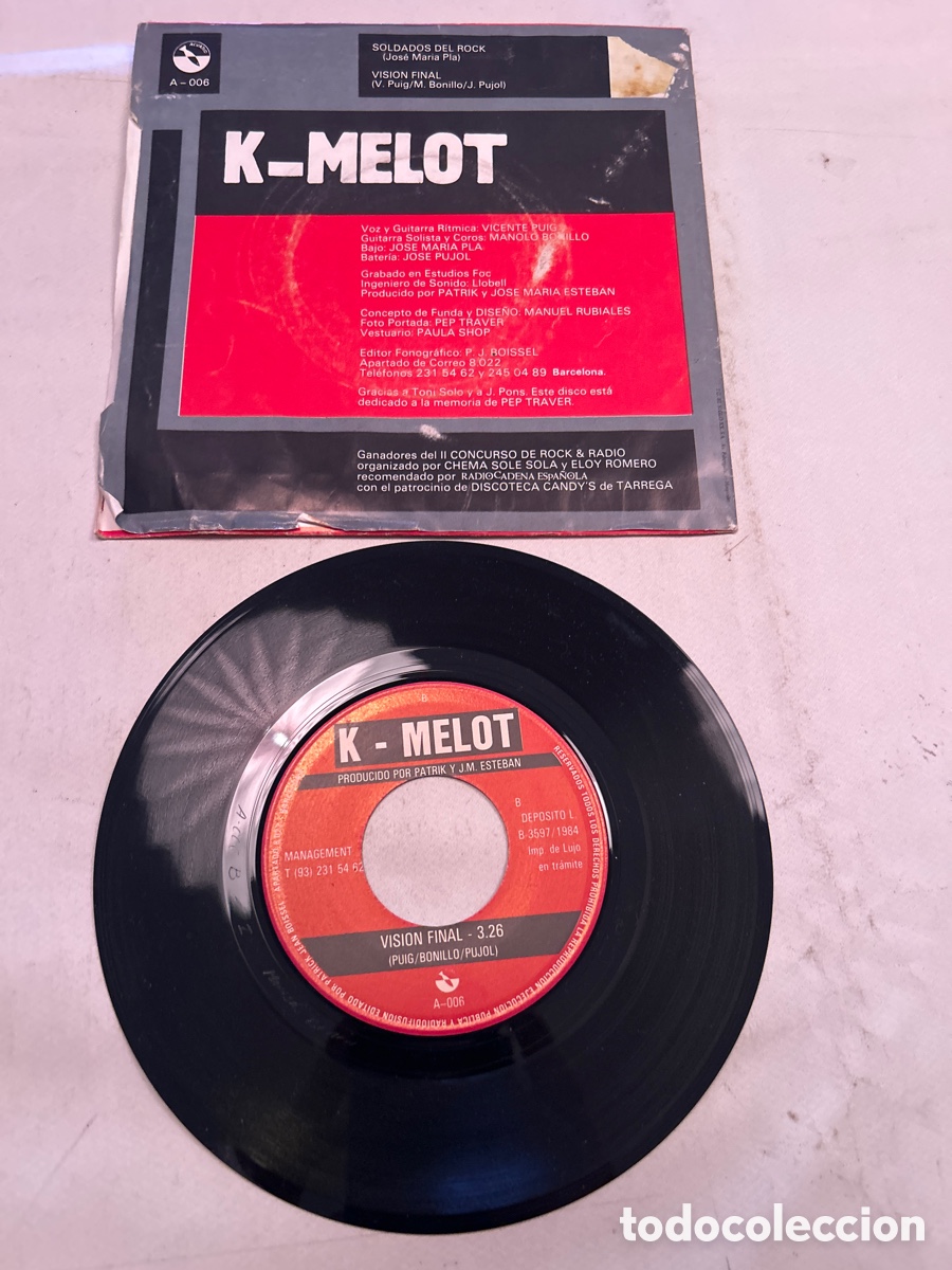 Discos de vinilo: Disco de vinilo single K-Melot - Foto 2