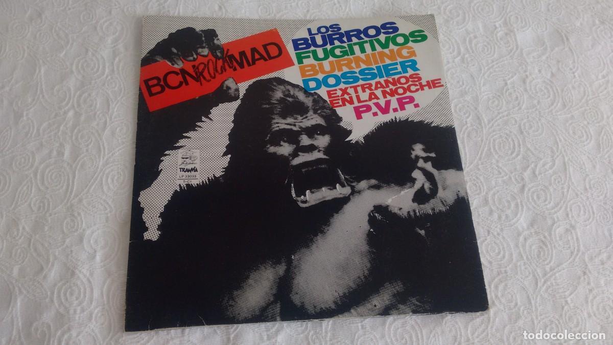 Discos de vinilo: L.P. ( vinilo) de varios :BCNrockMAD( Los Burros-Fugitivos-Burning-P.V.P.......)