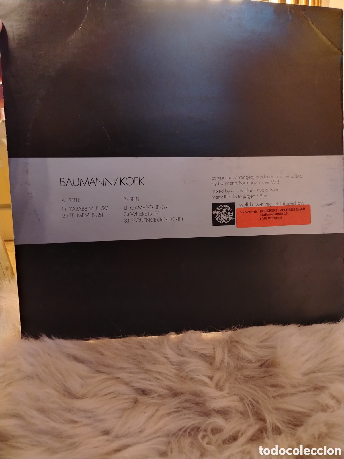 Discos de vinilo: BAUMANN / KOEK (Conny Plank studio, 1978) Krautrock - Foto 2