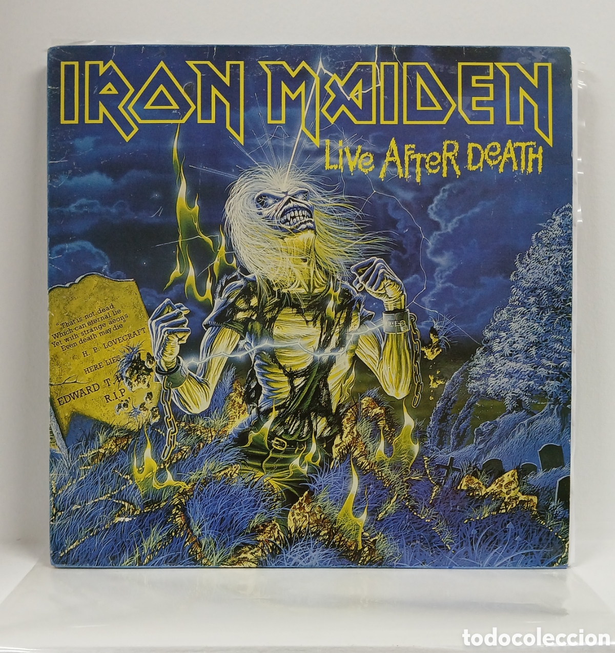 Discos de vinilo: IRON MAIDEN &rdquo;LIVE AFTER DEATH&rdquo; DOBLE LP. GATEFOLD . ORIG. SPAIN. (VG+)