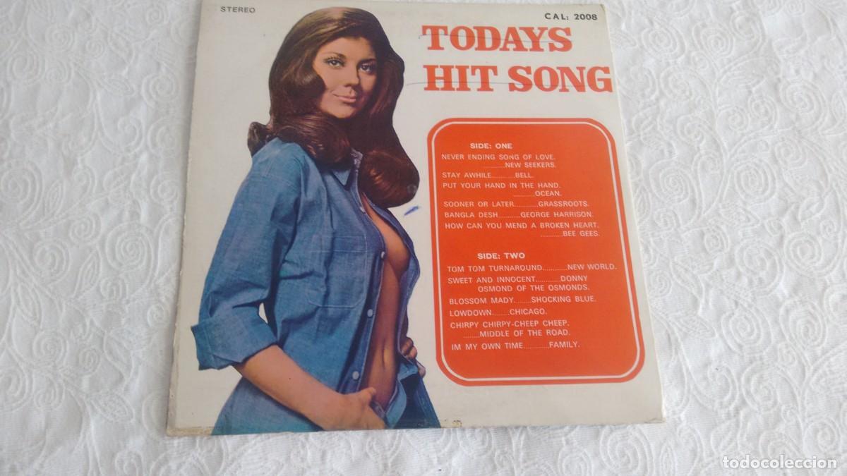 Discos de vinilo: L.P. ( vinilo) de varios : TODAYS HIT SONG a&ntilde;os 70