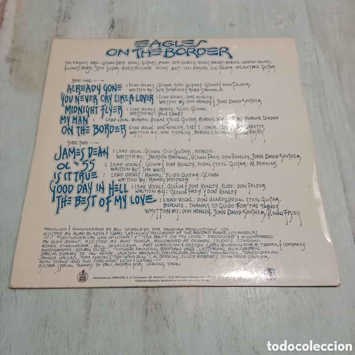 Discos de vinilo: EAGLES - ON THE BORDER = EN LA FRONTERA - LP - Foto 2