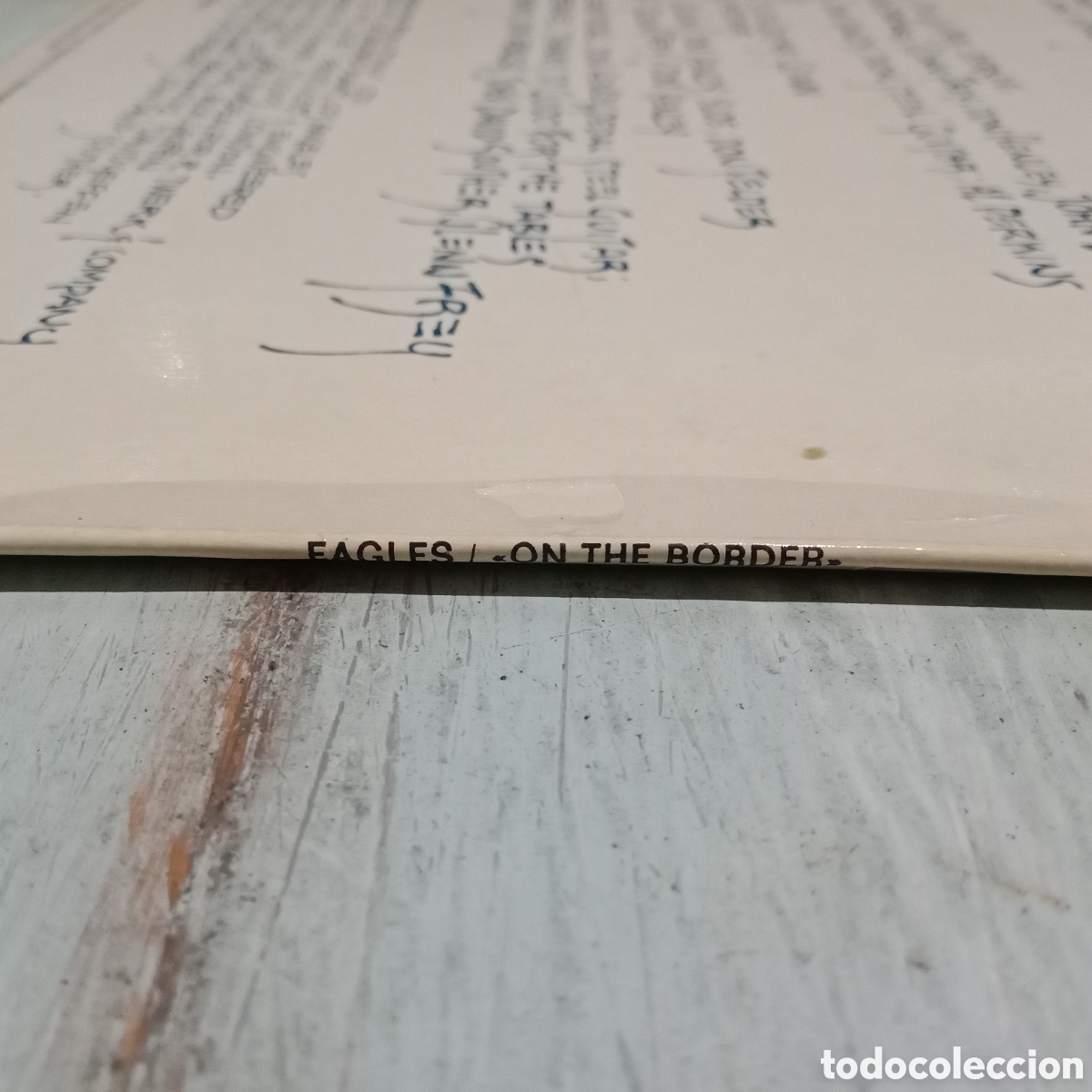 Discos de vinilo: EAGLES - ON THE BORDER = EN LA FRONTERA - LP - Foto 3