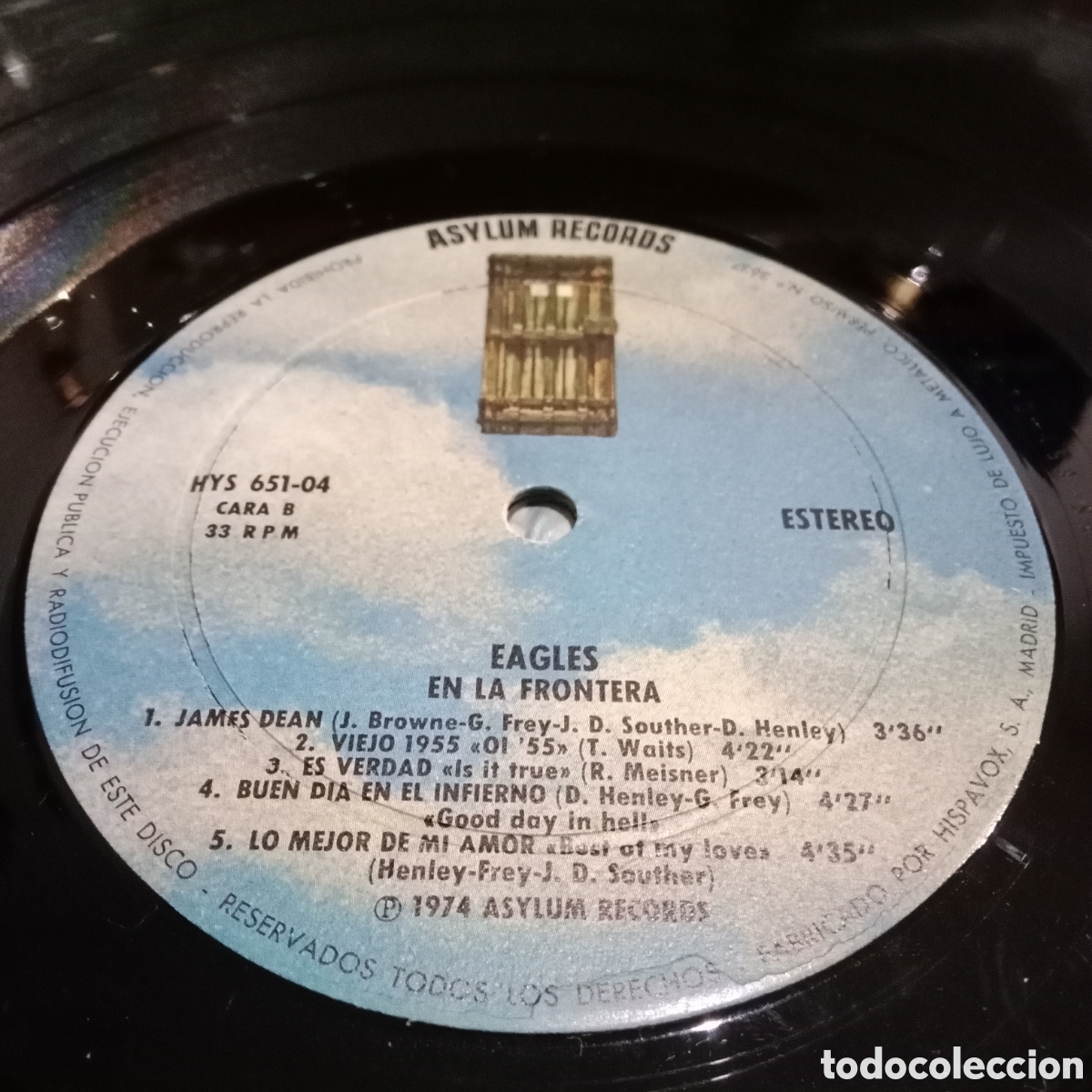 Discos de vinilo: EAGLES - ON THE BORDER = EN LA FRONTERA - LP - Foto 5