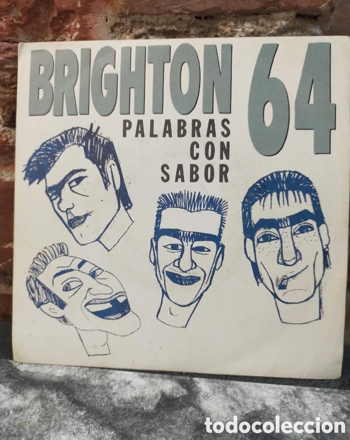 Dischi in vinile: single de vinilo de 7 pulgadas &rdquo;Palabras con sabor&rdquo; del grupo espa&ntilde;ol de rock/mod Brighton 64,