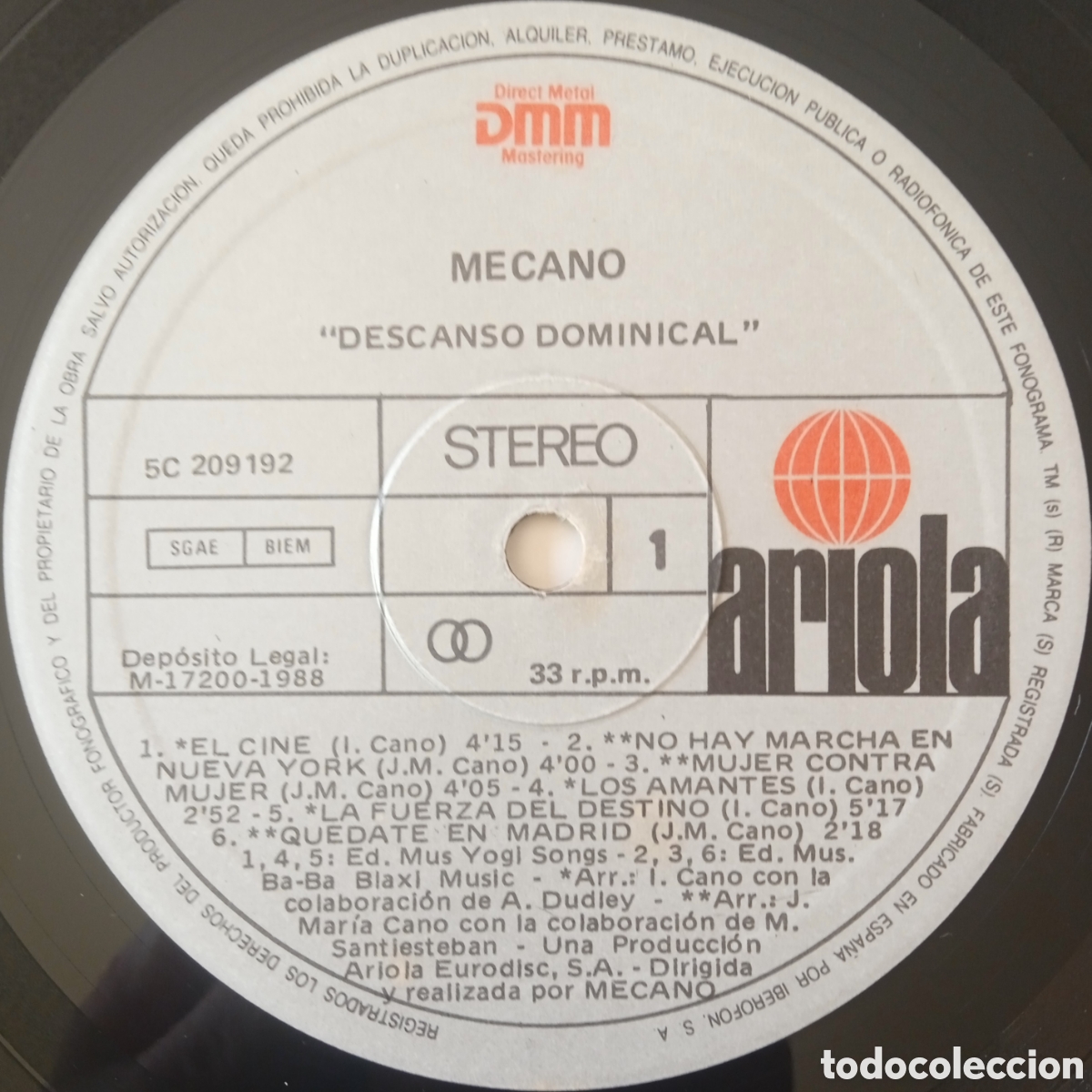 Discos de vinilo: Disco de vinilo Mecano - Foto 5