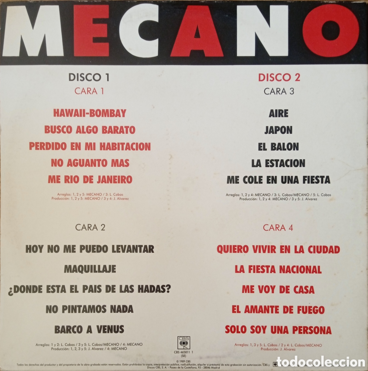 Discos de vinilo: Disco de vinilo Mecano - Foto 2
