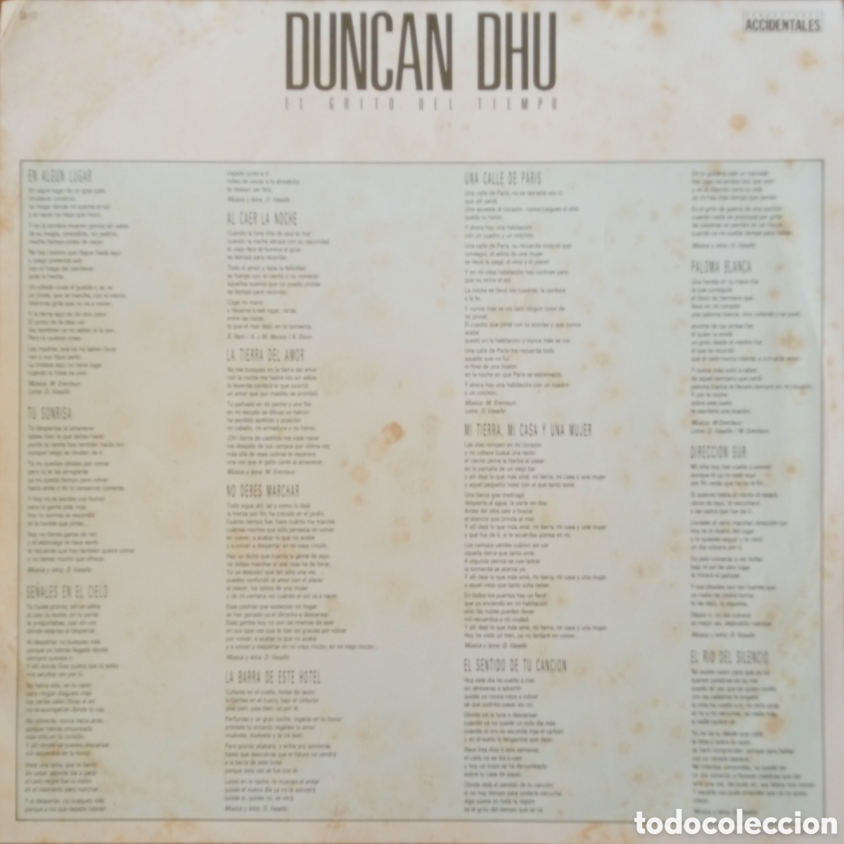 Discos de vinilo: Disco de vinilo Duncan Dhu - Foto 3