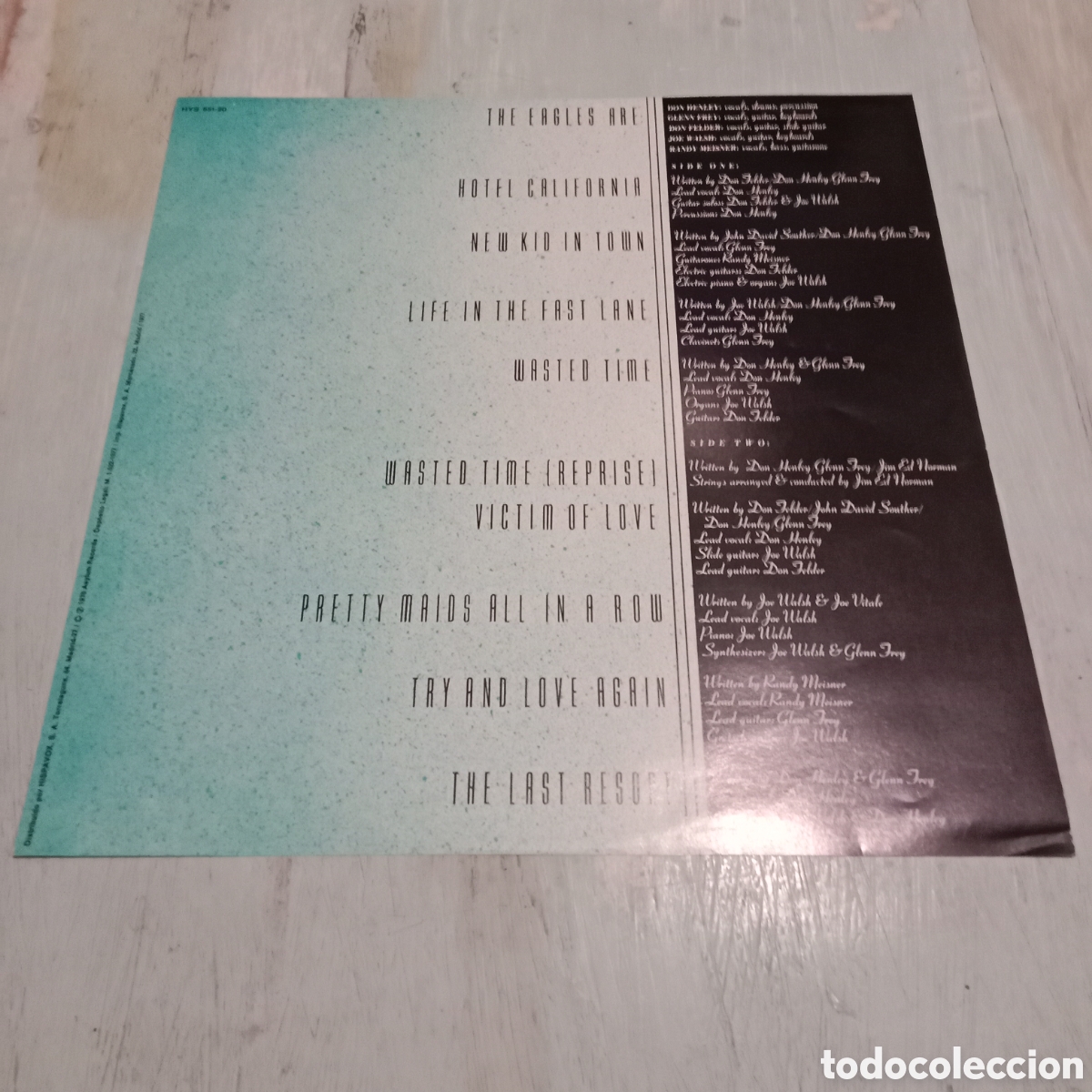 Discos de vinilo: EAGLES - HOTEL CALIFORNIA - LP GATEFOLD - Foto 7