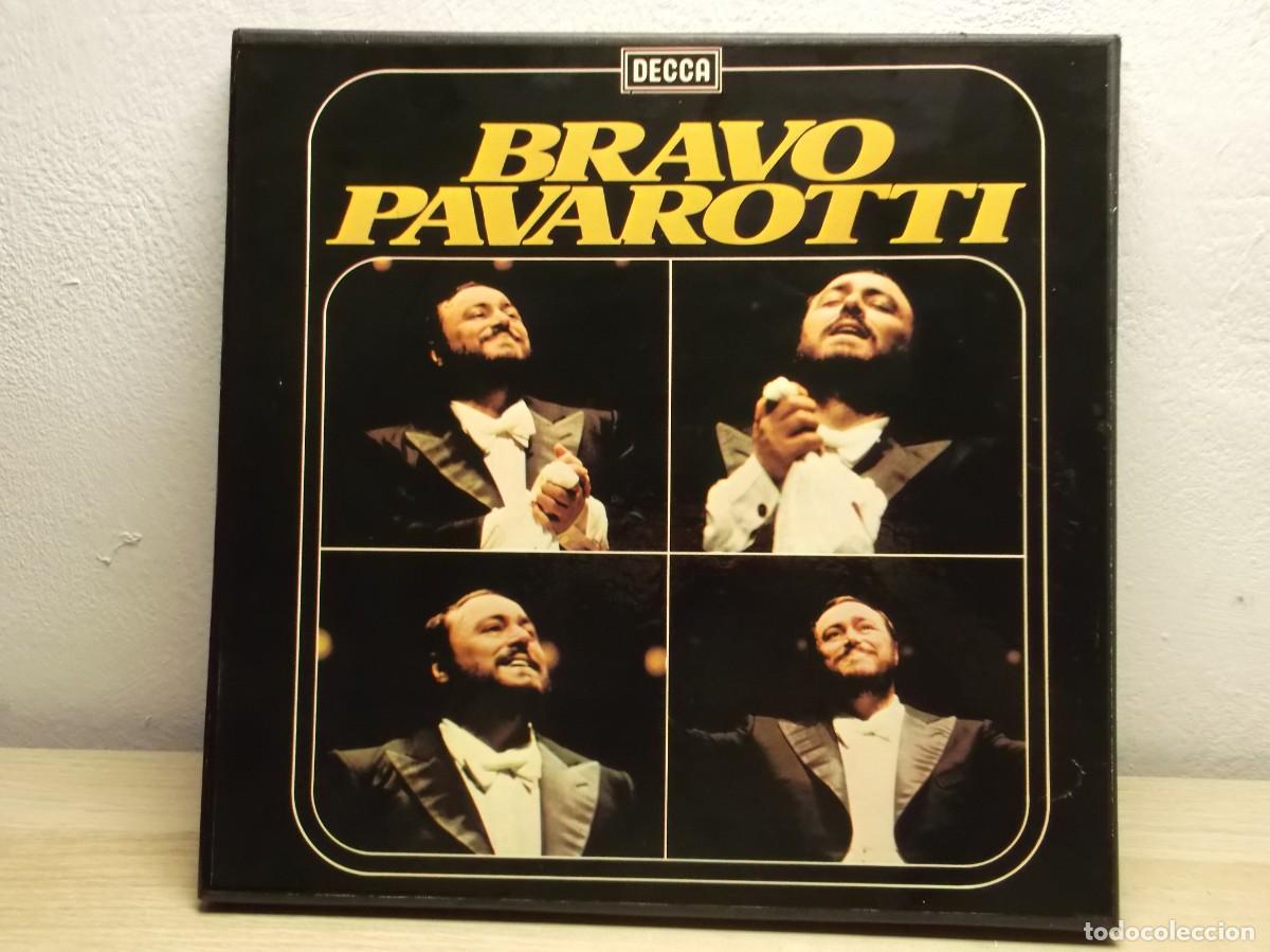 Discos de vinilo: Pavarotti -Bravo Pavarotti -Luciano Pavarotti BOX 3 LP + LIBRETO