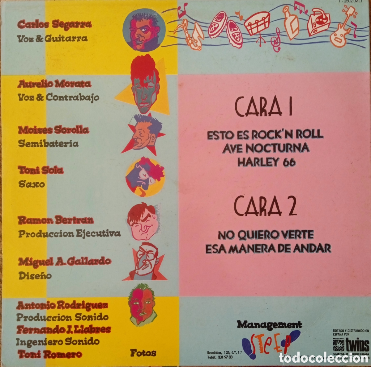 Discos de vinilo: Disco de vinilo Los Rebeldes - Foto 2