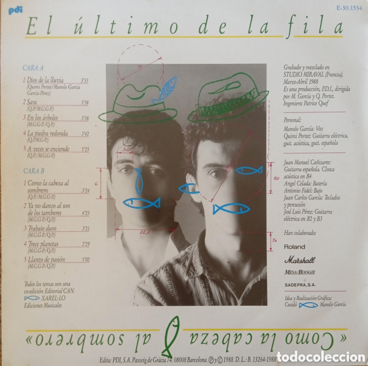 Discos de vinilo: Disco de vinilo El &Uacute;ltimo De La Fila - Foto 2