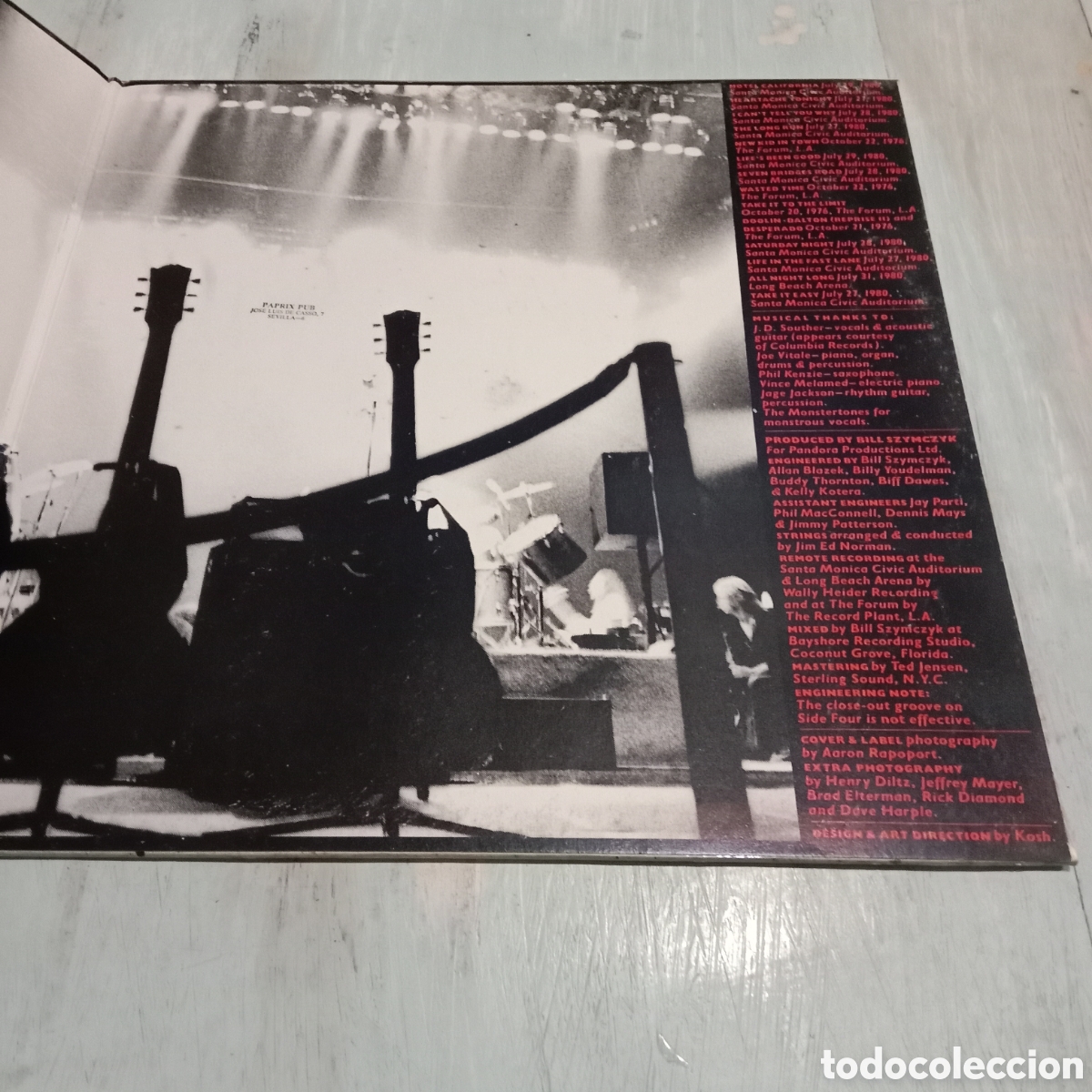 Discos de vinilo: EAGLES - EAGLES LIVE - LP DOBLE GATEFOLD + POSTER - Foto 5