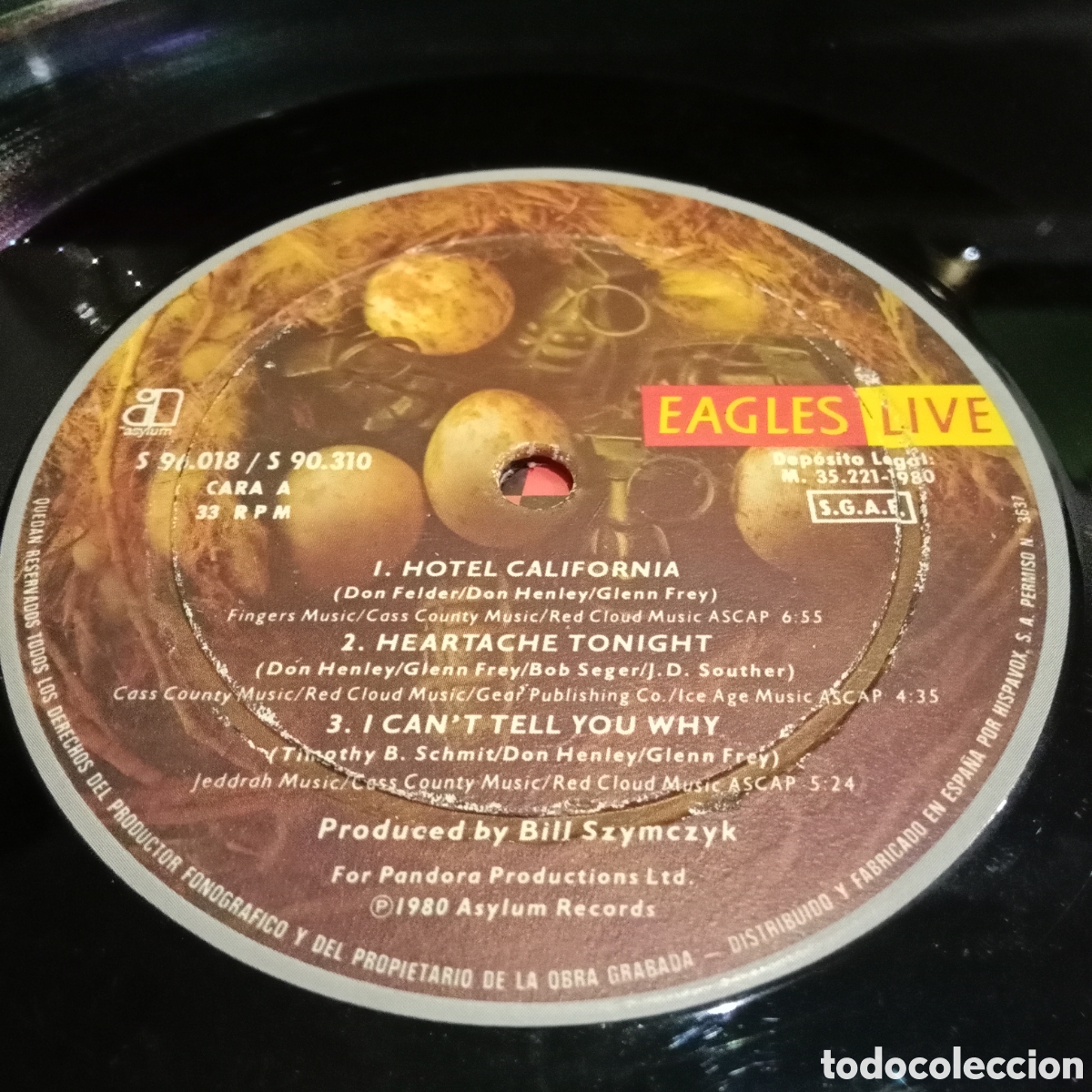 Discos de vinilo: EAGLES - EAGLES LIVE - LP DOBLE GATEFOLD + POSTER - Foto 10