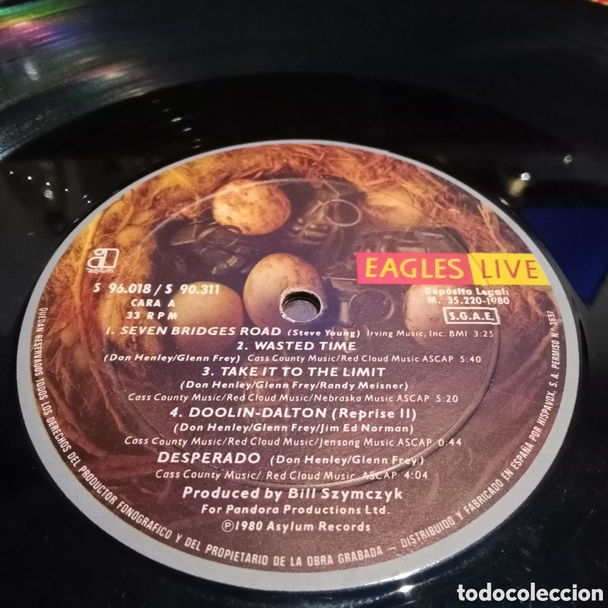Discos de vinilo: EAGLES - EAGLES LIVE - LP DOBLE GATEFOLD + POSTER - Foto 14