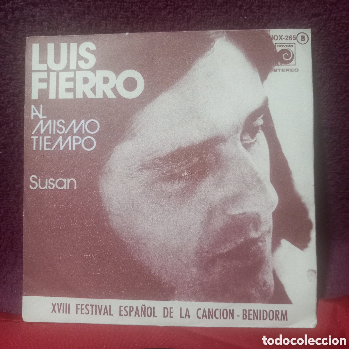 Discos de vinilo: SINGLE PROMOCIONAL/LUIS FIERRO/AL MISMO TIEMPO+SUSAN(1976 NOVOLA)VINILO EXCELENTE