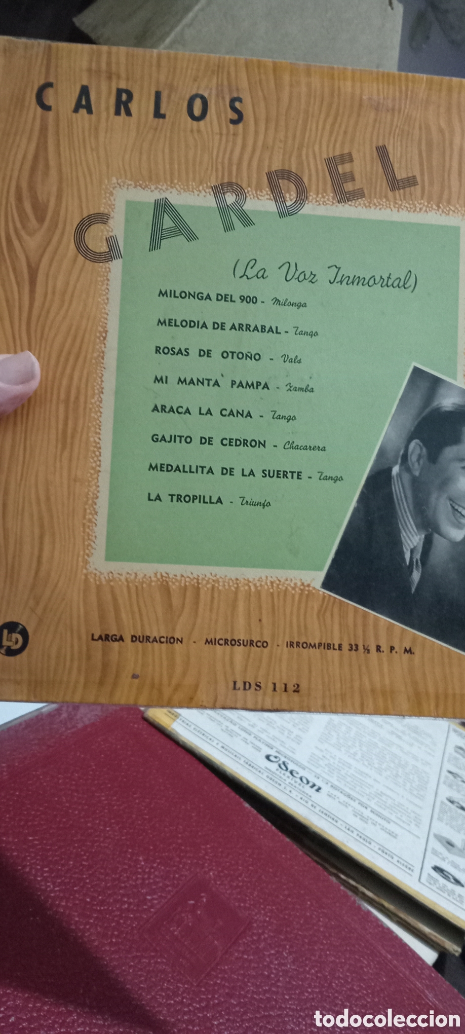 Discos de vinilo: CARLOS GARDEL INTERPRETANDO LOS MEJORES TABGOS