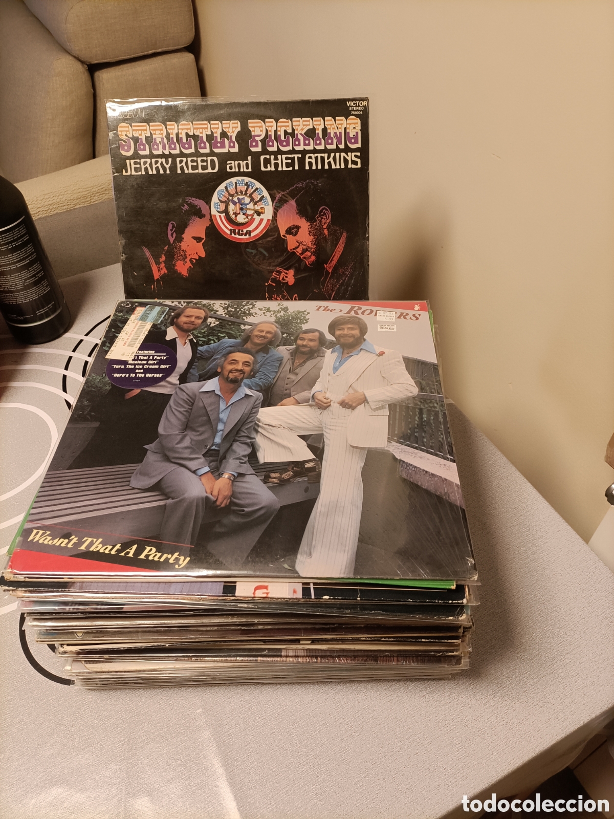 Discos de vinilo: Lote 50 LP, Country -Folk,A&ntilde;os 60-80