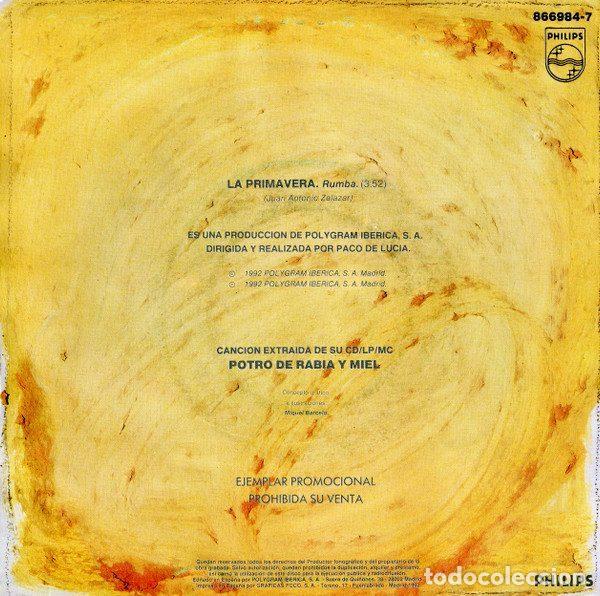 Discos de vinilo: Camar&oacute;n &ndash; La Primavera (Vinyl, Philips 866984-7) - Foto 2