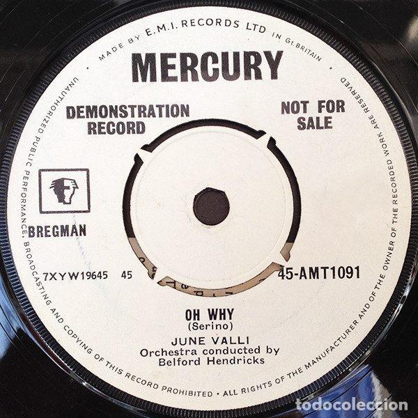 Vinyl records: June Valli &ndash; Oh Why / Apple Green (Vinyl, Mercury 45-AMT1091)