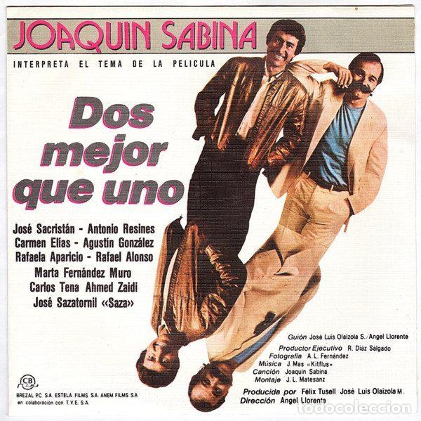 Vinyl-Schallplatten: Joaqu&iacute;n Sabina &ndash; Dos Mejor Que Uno (Vinyl, Epic EPC A 4966)